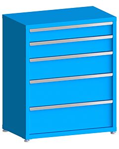 130# Capacity Drawer Cabinet, 5",6",8",10",10" drawers, 43" H x 36" W x 21" D