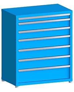 130# Capacity Drawer Cabinet, 3",5",5",6",6",6",8" drawers, 43" H x 36" W x 21" D