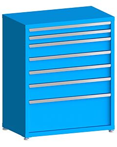 130# Capacity Drawer Cabinet, 3",3",5",5",5",6",12" drawers, 43" H x 36" W x 21" D