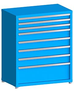 130# Capacity Drawer Cabinet, 3",3",3",5",5",5",5",10" drawers, 43" H x 36" W x 21" D
