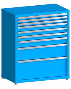 130# Capacity Drawer Cabinet, 2",2",2",3",3",3",4",8",12" drawers, 43" H x 36" W x 21" D