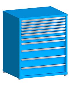 130# Capacity Drawer Cabinet, 2",2",2",2",2",3",3",5",6",6",6" drawers, 43" H x 36" W x 28" D