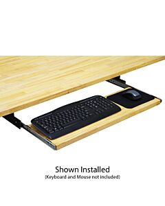 Butcher Block Keyboard Shelf