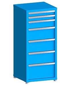 130# Capacity Drawer Cabinet, 3",3",5",8",8",8",10" drawers, 49" H x 22" W x 21" D