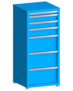 130# Capacity Drawer Cabinet, 2",4",4",5",10",10",10" drawers, 49" H x 22" W x 21" D