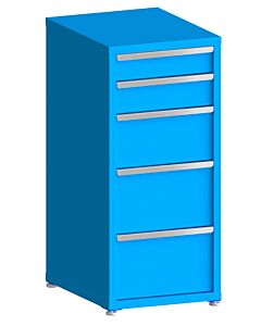 130# Capacity Drawer Cabinet, 5",6",10",12",12" drawers, 49" H x 22" W x 28" D