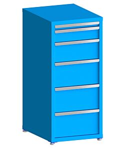130# Capacity Drawer Cabinet, 2",5",8",10",10",10" drawers, 49" H x 22" W x 28" D