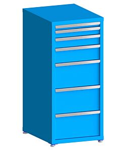 130# Capacity Drawer Cabinet, 2",3",4",6",10",10",10" drawers, 49" H x 22" W x 28" D