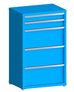 130# Capacity Drawer Cabinet, 4",5",12",12",12" drawers, 49" H x 30" W x 21" D