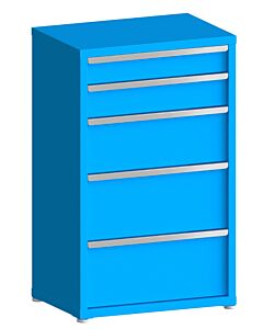 130# Capacity Drawer Cabinet, 5",6",10",12",12" drawers, 49" H x 30" W x 21" D