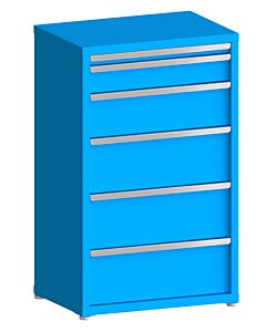 130# Capacity Drawer Cabinet, 2",5",8",10",10",10" drawers, 49" H x 30" W x 21" D