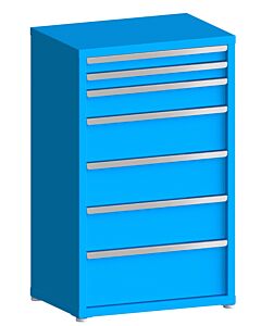 130# Capacity Drawer Cabinet, 3",3",5",8",8",8",10" drawers, 49" H x 30" W x 21" D