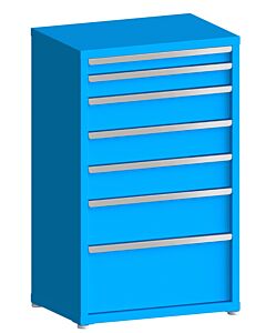 130# Capacity Drawer Cabinet, 3",4",6",6",6",8",12" drawers, 49" H x 30" W x 21" D