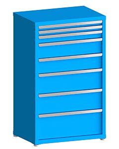 130# Capacity Drawer Cabinet, 2",2",3",6",6",8",8",10" drawers, 49" H x 30" W x 21" D