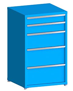 130# Capacity Drawer Cabinet, 5",6",10",12",12" drawers, 49" H x 30" W x 28" D