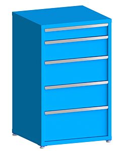 130# Capacity Drawer Cabinet, 5",8",10",10",12" drawers, 49" H x 30" W x 28" D