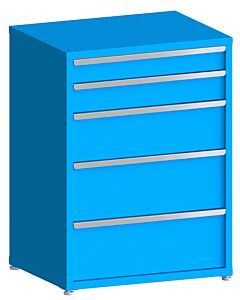 130# Capacity Drawer Cabinet, 5",6",10",12",12" drawers, 49" H x 36" W x 28" D