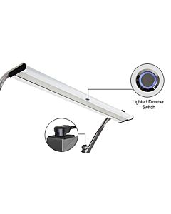 Overhead Aluminum LED Light - Dimmer Switch.