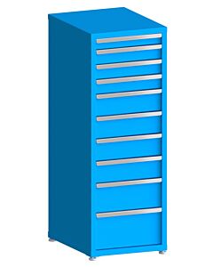 130# Capacity Drawer Cabinet, 3",4",4",4",6",6",6",6",8",10" drawers, 61" H x 22" W x 28" D
