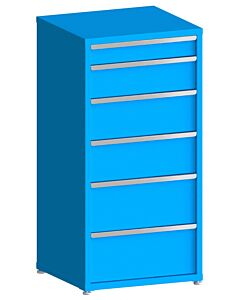 200# Capacity Drawer Cabinet, 5",8",10",10",12",12" drawers, 61" H x 30" W x 28" D
