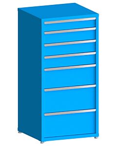 130# Capacity Drawer Cabinet, 5",6",6",6",10",12",12" drawers, 61" H x 30" W x 28" D