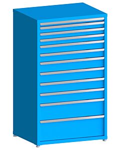130# Capacity Drawer Cabinet, 2",3",3",3",4",4",5",5",5",5",8",10" drawers, 61" H x 36" W x 28" D