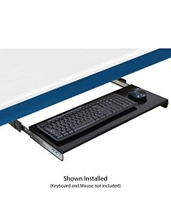 Metal Construction Slide Out Keyboard Tray