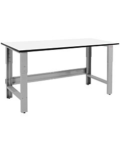 Roosevelt Series Workbench with 3/4" Thick Phenolic Resin Top - White