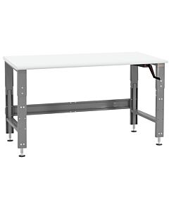 Roosevelt Series Workbench - Crank Hydraulic 12” Height Adjustment. Cleanroom LisStat™ Static Control Laminate Top.