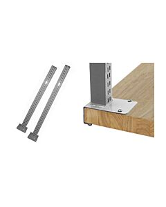 Stainless Steel Uprights for 1.75" thick top benches. (Butcherblock)