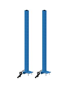 Single Sided Slotted Upright with Power Plug in Each Upright, Set of Two. (Not Butcherblock)